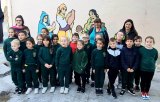 St Bernard’s school are given a Street Art tour